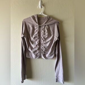 Women's Harmony Balance ruched long sleeve‎ zip up size medium